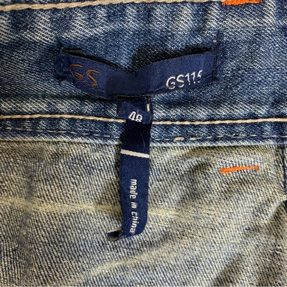 GS-115, 100% Cotton, Straight Leg, Distressed Wash, Jeans. - Picture 7 of 10